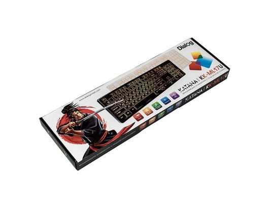 Клавиатура проводная Dialog KK-ML17U Black